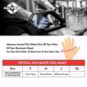 Nivia Crystal Sports Gloves, Red Small