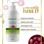 2 - Health Veda Organics Onion Shampoo,  300 ml  Reduces Hairfall 