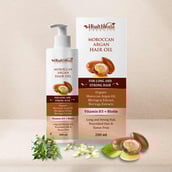 7 - Health Veda Organics Moroccan Argan Hair Oil,  200 ml  for Long and Strong Hair 
