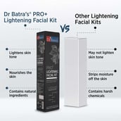 5 - Dr Batra's Pro+ Lightening Facial Kit,  250 g  for Skin Lightening 