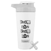 1 - GHC Steel Shaker Bottle,  White  1000 ml 