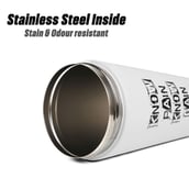 6 - GHC Steel Shaker Bottle,  White  1000 ml 