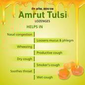 4 - Amrut Tulsi Lozenges (Ginger Mint),  5 Strip(s) 