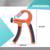 4 - beatXP Hand Gripper for Men, Black & Orange