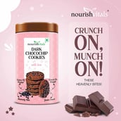 2 - NourishVitals Cookies,  0.120 kg  Dark Chocochip Pack of 2 