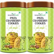 1 - NourishVitals Cookies, 0.120 kg Pista Cranberry Pack of 2