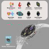 2 - Zebronics ZEB-FIT4220CH Smart Fitness Watch,  Grey  3.3 cm 