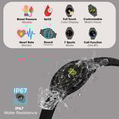 2 - Zebronics ZEB-FIT4220CH Smart Fitness Watch,  Black  3.3 cm 