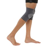 3 - Nivia Orthopedic Knee Support Super Knitted,  Grey  Large 