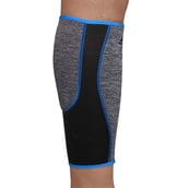 2 - Nivia Orthopedic Calf Support Slip-In Type (MB-12),  Grey-Black  Large 