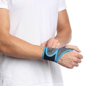 1 - Nivia Orthopedic Wrist Support with Thumb Adjustable (MB-01),  Grey-Black  Free Size 