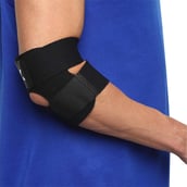 2 - Nivia Orthopedic Basic Elbow Support Adjustable,  Black  Free Size 
