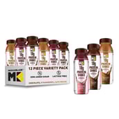 MuscleBlaze 18g Protein Shake (No Added Sugar), 12 Piece(s)/Pack Chocolate,Strawberry Cream & Cafe Mocha