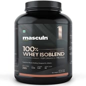 1 - Masculn 100% Whey Isoblend,  4.4 lb  Divine Chocolate 