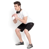 6 - John Ally Dry-Fit Gym Workout Shorts with Zipper Pockets & Cargo Deep Pockets, 2XL Jet Black