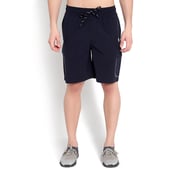 2 - John Ally Dry-Fit Gym Workout Shorts with Zipper Pockets & Flap Pockets, Large Midnight Blue