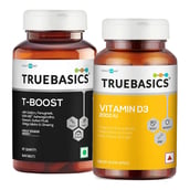 TrueBasics T Boost 60 Tab & Vitamin D3 Combo