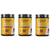 1 - Vogue Wellness Pre-Workout,  0.88 lb  Fruit Punch (Pack of 3) 