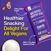 3 - NourishVitals Breakfast Protein Bar,  5 bar(s)  Almond & Cocount 