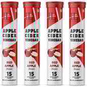 1 - IRON LIFTERS Apple Cider Vinegar, 15 tablet(s) Red Apple (Pack of 4)