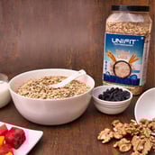 5 - UNIFIT Rolled Oats,  1 kg  Unflavoured 
