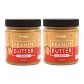 1 - Snackible Peanut Butter, 200 g Crunchy (Pack of 2)