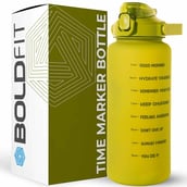 1 - Boldfit Motivational Gallon Bottle,  Army Green  2 L 
