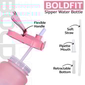 5 - Boldfit Motivational Gallon Bottle,  Pink & Blue  2 L 