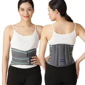 1 - Boldfit Lumbar Support Belt,  Grey  Medium 