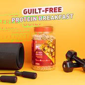 9 - MuscleBlaze High Protein Wheat Cereal,  1 kg  Strawberry Blast