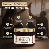 4 - Nirvasa Pure Shilajit with Gold & Silver Resin Form,  30 g 