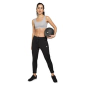 5 - John Ally Women's Gym Track Pant Zipper Pocket with Anti-Microbial Technology,  Jet Black  Medium 