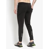 5 - John Ally Track Pant for Men with Two Zipper Pockets and Premium Fabric, Jet Black XL