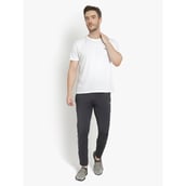 6 - John Ally Track Pant for Men with Two Zipper Pockets and Premium Fabric,  Gunmetal Grey  Medium 