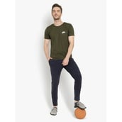 6 - John Ally Track Pant for Men with Two Zipper Pockets and Premium Fabric,  Midnight Blue  Large 