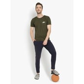 6 - John Ally Track Pant for Men with Two Zipper Pockets and Premium Fabric,  Midnight Blue  Medium 