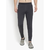 4 - John Ally Track Pant for Men with Two Zipper Pockets and Premium Fabric,  Gunmetal Grey  Medium 