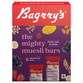 1 - Bagrrys The Mighty Muesli Bars,  6 Piece(s)/Pack  Fruits, Nuts & Seeds 