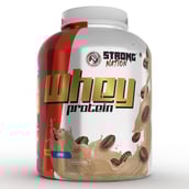 1 - Strong Nation Supps Whey Protein,  4.4 lb  Coffee 