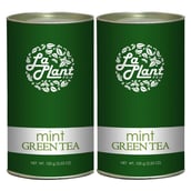Laplant Mint Green Tea, 100 g Mint (Pack of 2)