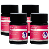1 - Uteright Uterine Care for Women,  10 capsules  Unflavoured (Pack of 4) 