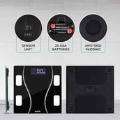 3 - beatXP Fusion Curve Weighing Scale, Black
