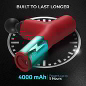 7 - beatXP Bolt Prime Deep Tissue Massager Gun, Crimson Red