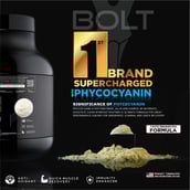 3 - Bolt Whey Protein Super-Charged With Phycocyanin,  5 lb  Martani Strawberry 