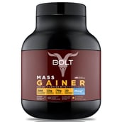 1 - Bolt Mass Gainer Super-Charged With Phycocyanin,  5 lb  Alphonso Mangoza 