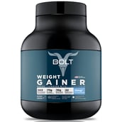1 - Bolt Weight Gainer Super-Charged with Phycocyanin,  5 lb  Madagascar Vanilla with Free Shaker 