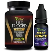 Riffway Sex Trigged 15 Capsules & Male Force Oil 15 ml Combo,  2 Piece(s)/Pack 