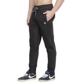 1 - John Ally Gymwear Trackpant for Men with Zipper Pockets & Dryfit Fabric,  Gunmetal Grey  Large 