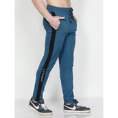 2 - John Ally Men's Gym & Sports Trackpant with Two Zipper Pockets,  Berlin Blue  Medium 