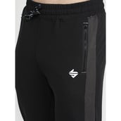 6 - John Ally Men's Gym & Sports Trackpant with Two Zipper Pockets,  Jet Black  Medium 